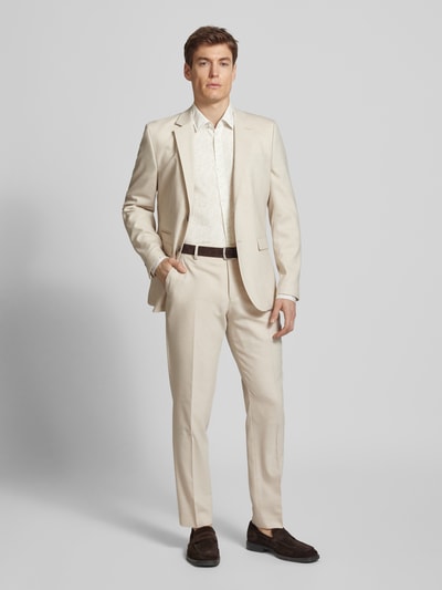 JOOP! Collection Slim Fit Business-Hemd mit Knopfleiste Modell 'Pit' Beige 1