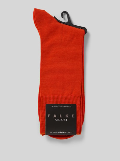 FALKE Socken mit geripptem Abschluss Dunkelorange 3