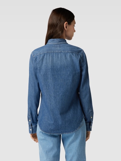 Polo Ralph Lauren Bluzka koszulowa z wyhaftowanym logo Jeansowy niebieski 5