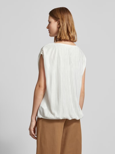 Christian Berg Woman Blouseshirt met plissévouwen Offwhite - 5