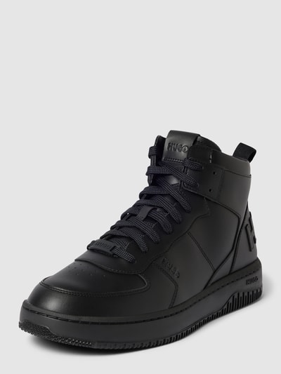 HUGO High top sneakers met label in reliëf, model 'Kilian' Zwart - 2