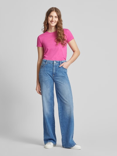 BOSS Orange T-Shirt mit Rundhalsausschnitt Modell 'Esla' Pink 1