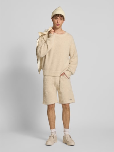 Pegador Gebreide pullover met labelpatch, model 'Watson' Offwhite - 1