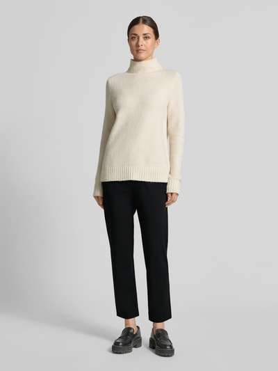 Weekend Max Mara spodnie o kroju regular fit z mieszanka lyocellu model 'ELFO' Czarny 1