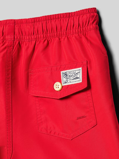 Polo Ralph Lauren Teens zwembroek met gestikt logo Rood - 2