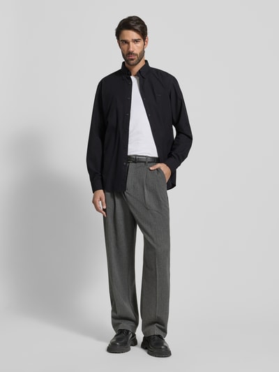 BOSS Orange Regular fit vrijetijdsoverhemd van Oxford-katoen, model 'RICKERT' Zwart - 1