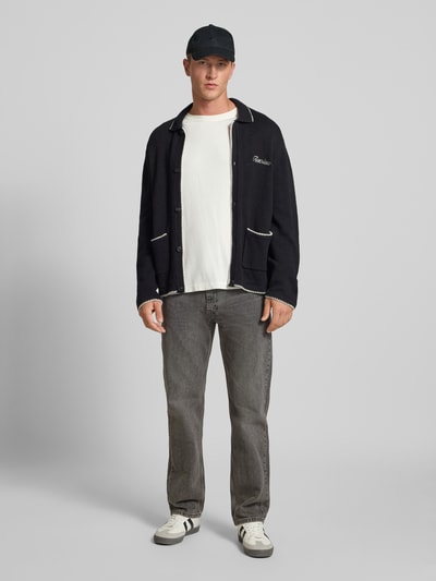 Levi's® Relaxed Straight Fit Jeans mit Eingrifftaschen Modell '555' Black 1