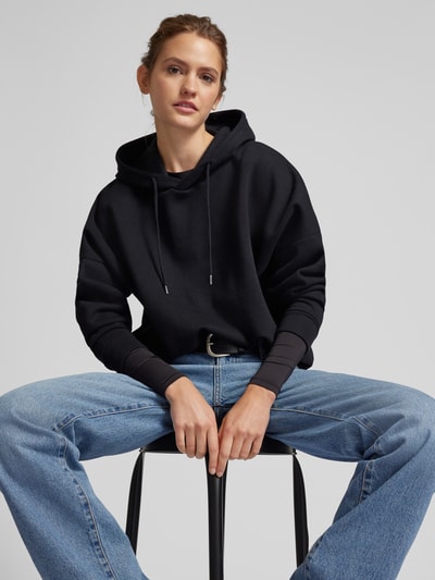 Noisy May Hoodie mit gerippten Abschlüssen Modell 'ALDEN' BLACK 3