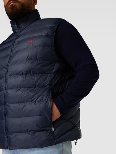 Polo Ralph Lauren Big & Tall PLUS SIZE bodywarmer met labelstitching Marineblauw - 3