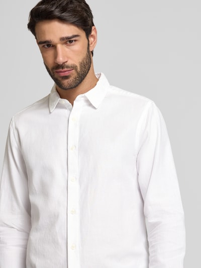 Knowledge Cotton Apparel Vrijetijdsoverhemd met knoopsluiting Offwhite - 3