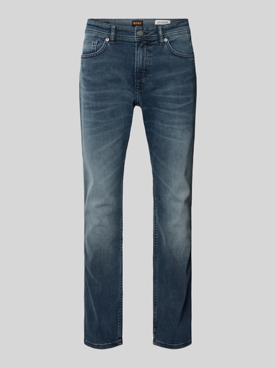 BOSS Orange Slim Fit Jeans aus Baumwoll-Mix Modell 'DELAWARE' Jeansblau 2