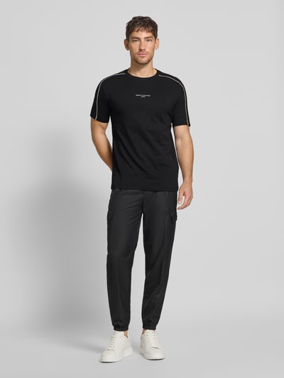 ARMANI EXCHANGE T-Shirt mit Label-Print Black 1