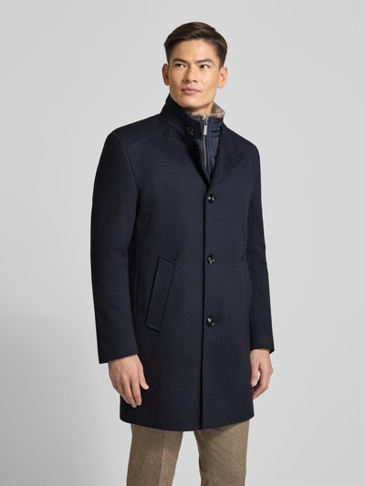 bugatti Mantel mit Stehkragen Marine 4