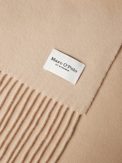 Marc O'Polo Schal aus reiner Wolle mit Label-Detail Beige 3