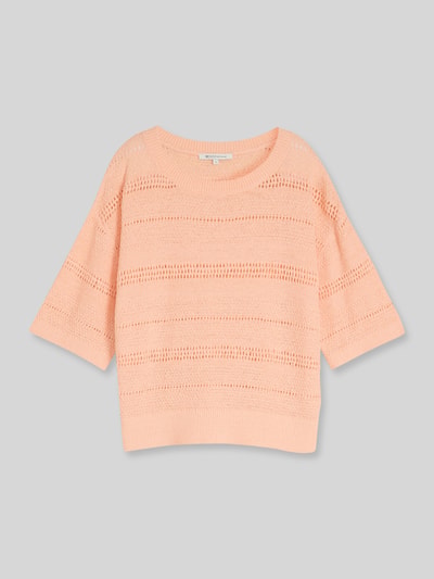 Tom Tailor Denim Relaxed Fit Pullover in Strickoptik Apricot 2