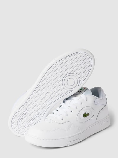 Lacoste Sneaker aus echtem Leder Modell 'LINESET' Weiss 4