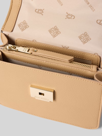 Steve Madden Crossbodytas met logo-applicatie, model 'Stakes' Beige - 5