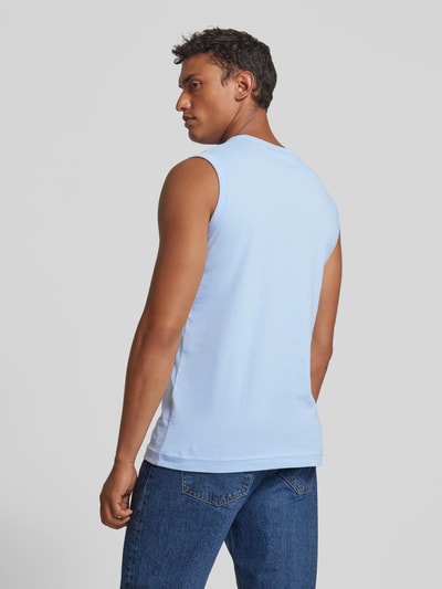 Tom Tailor Tanktop mit Label-Print Hellblau 5