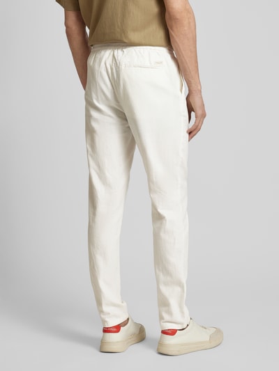 Scotch & Soda Straight fit broek in effen design, model 'WARREN' Offwhite - 5