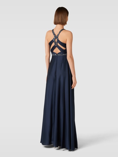 Jake*s Cocktail Abendkleid mit Neckholder Marine Melange 5