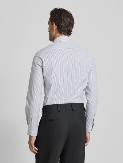 Tommy Hilfiger Tailored Slim Fit Businesshemd aus Baumwoll-Mix Marine 5