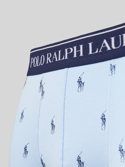 Polo Ralph Lauren Underwear Trunks mit elastischem Label-Bund im 3er-Pack Blau 2