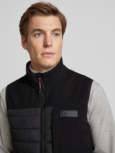 s.Oliver RED LABEL Regular fit bodywarmer met contrastdetails Zwart - 3