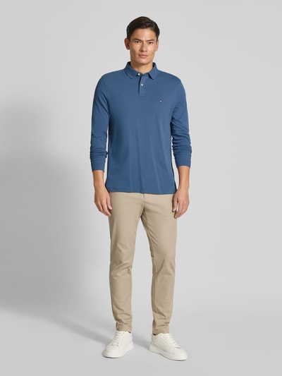 Tommy Hilfiger Regular Fit Poloshirt aus Baumwoll-Mix Jeansblau 1
