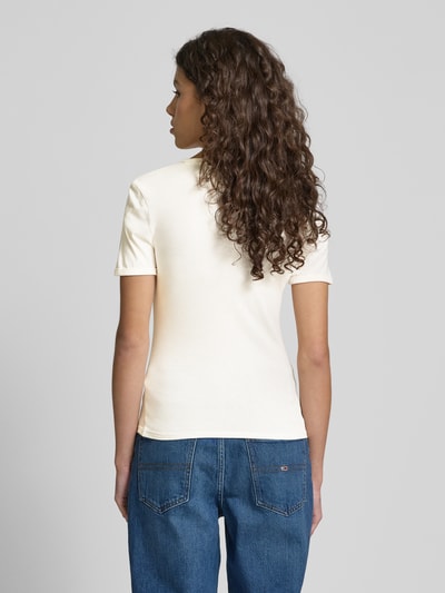 Tommy Jeans T-Shirt mit Label-Print Offwhite 5