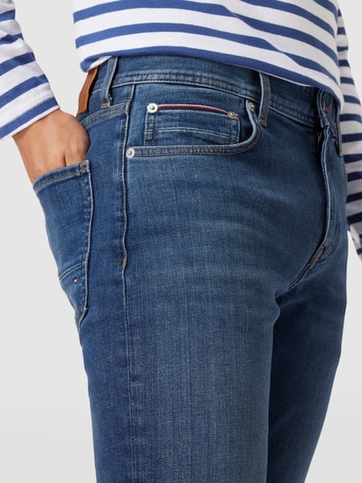 Tommy Hilfiger Pants Jeansy z naszywką z logo ze skóry model ‘Denton’ Jeansowy niebieski 3