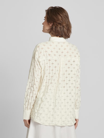 MaxMara Leisure Blouse met extra brede schouders, model 'UGOLA' Ecru - 5