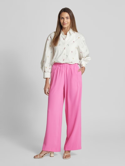 Selected Femme Spodnie materiałowe w jednolitym kolorze model ‘TINNI’ Mocnoróżowy 1