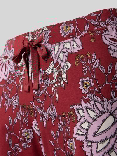 Schiesser Pyjama-Hose mit Tunnelzug Modell 'Millefleur' Rot 2