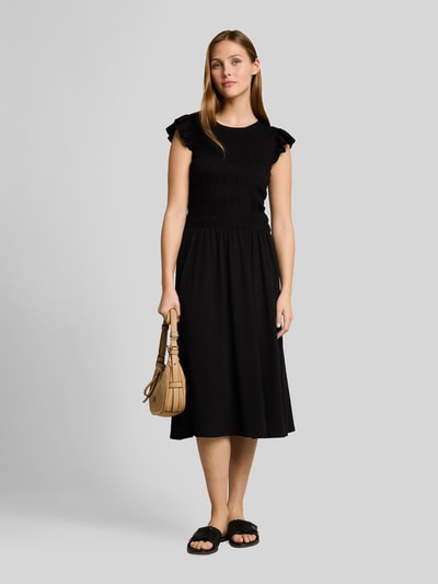 Tom Tailor Denim Körpernahes Freizeitkleid aus reiner Baumwolle Black 1