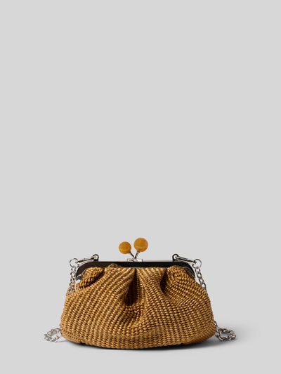 Weekend Max Mara Clutch aus Baumwoll-Mix Modell 'PALMAS' Camel 4