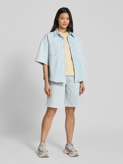 IVY OAK Regular fit jeansblouse met borstzakken, model 'ERICA' Bleu - 1