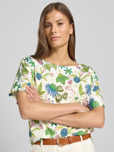 Christian Berg Woman Sweatshirt mit Rundhalsausschnitt Ecru 3