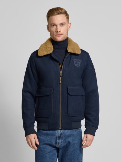 PME Legend Jacke mit Woll-Anteil und Label-Patch Marine 4