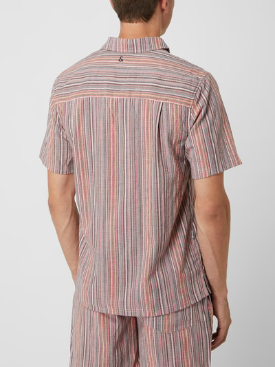 Colours & Sons Poloshirt aus Seersucker  Rostrot 5