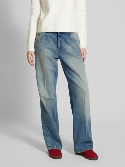 Bash Wide Leg Jeans mit Bundfalten Modell 'VECCHI' Hellblau 4