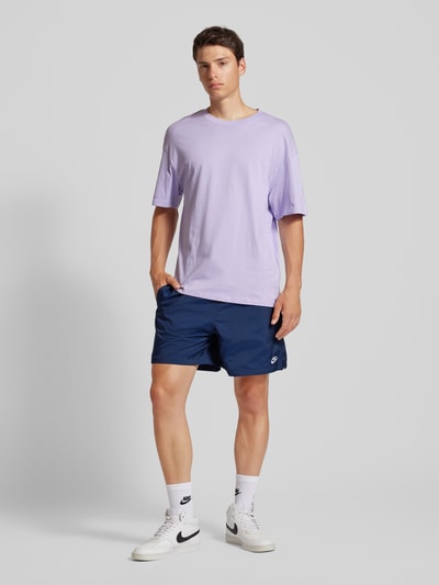 Nike Sweatshorts met labelstitching Marineblauw - 1