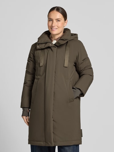 Marc O'Polo parka o kroju relaxed fit z kołnierzem z kapturem Oliwkowy 4