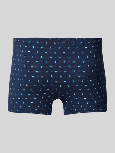 Mey Boxershorts mit Label-Patch Modell 'Shorty' Marine 3