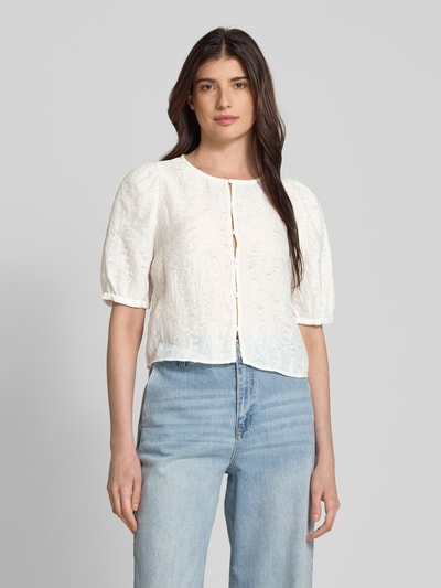 MSCH Copenhagen Bluzka o kroju regular fit z rękawem o dł. 1/2 model ‘Asteria’ Złamany biały 4
