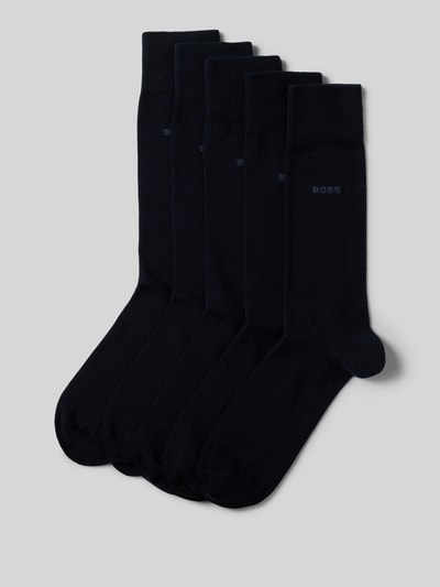 BOSS Socken mit Label-Detail im 5er-Pack Dunkelblau 1