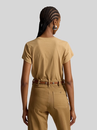 Polo Ralph Lauren Regular Fit T-Shirt aus reiner Baumwolle Camel 5