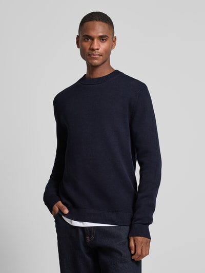 SELECTED HOMME Gebreide pullover met ribboorden, model 'DANE' Marineblauw - 4