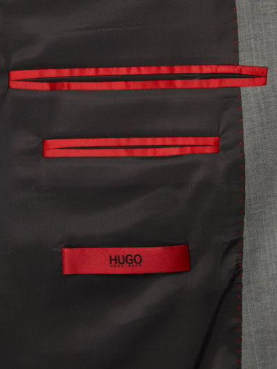 HUGO Extra Slim Fit 2-Knopf-Sakko mit Stretch-Anteil Modell 'Arti'  Mittelgrau 4