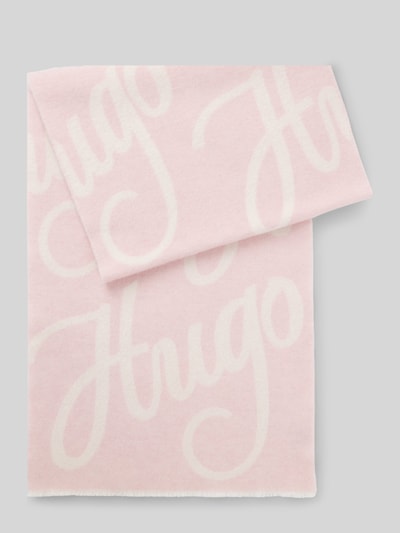 HUGO Szal z mieszanki wełny model ‘BYANCA’ Fiołkoworóżowy 2