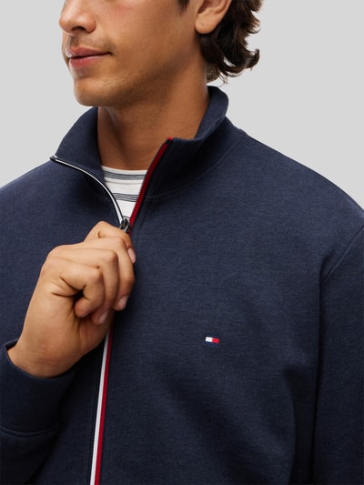 Tommy Hilfiger Regular Fit Sweatjacke aus reiner Baumwolle Marine 6